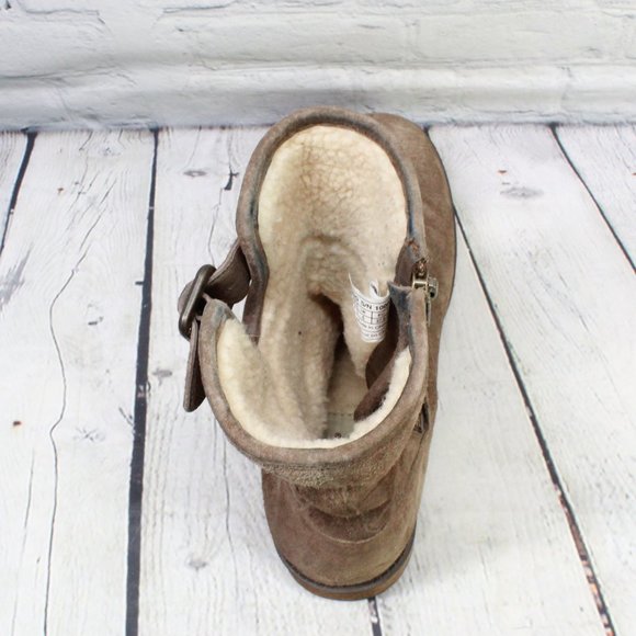 UGG Insulated Zip Winter Ankle Boots Size 6.5 - Picture 9 of 9